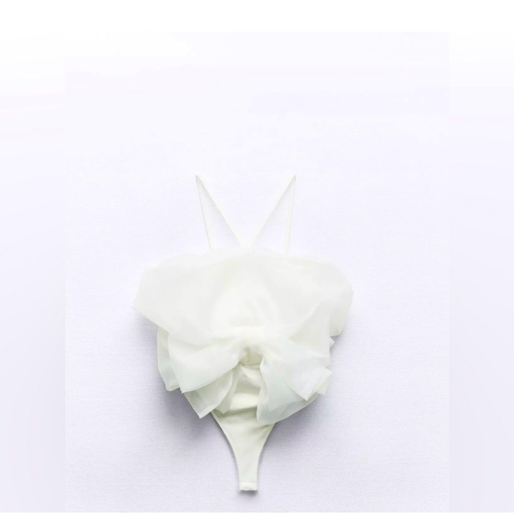 Zara White Ruffled Bodysuit bundle for  @kaylan76